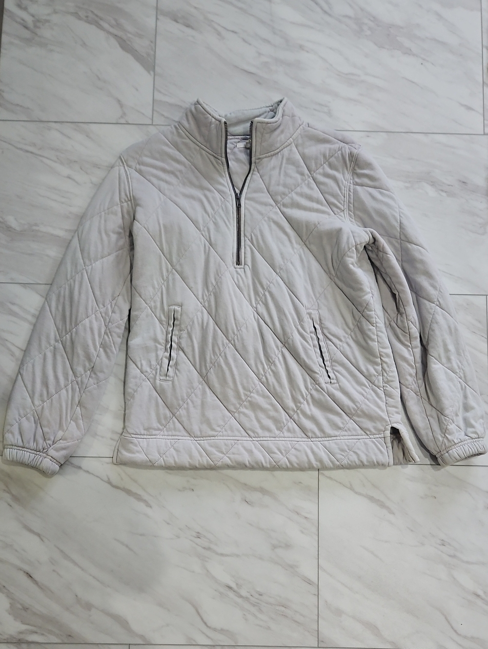 Maurices Light Purple Quilted Half-Zip Pullover